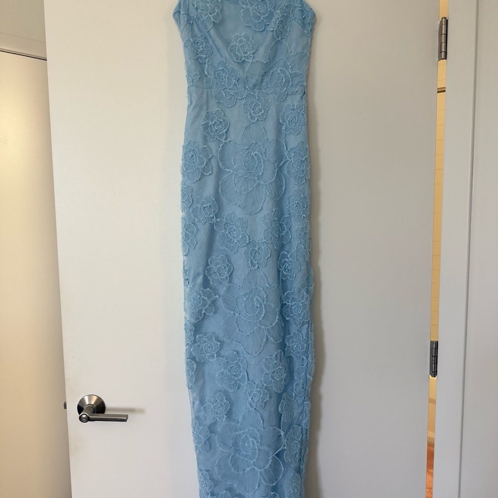 House of CB Eva Tuscan Blue Maxi Dress - Picture 2 of 6